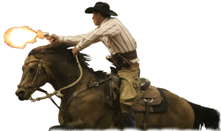 Frostman San Peppy, cowboy mounted shooting